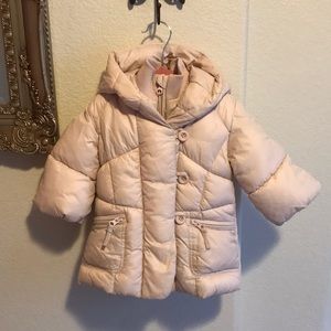 Light pink down winter coat 6-12 months